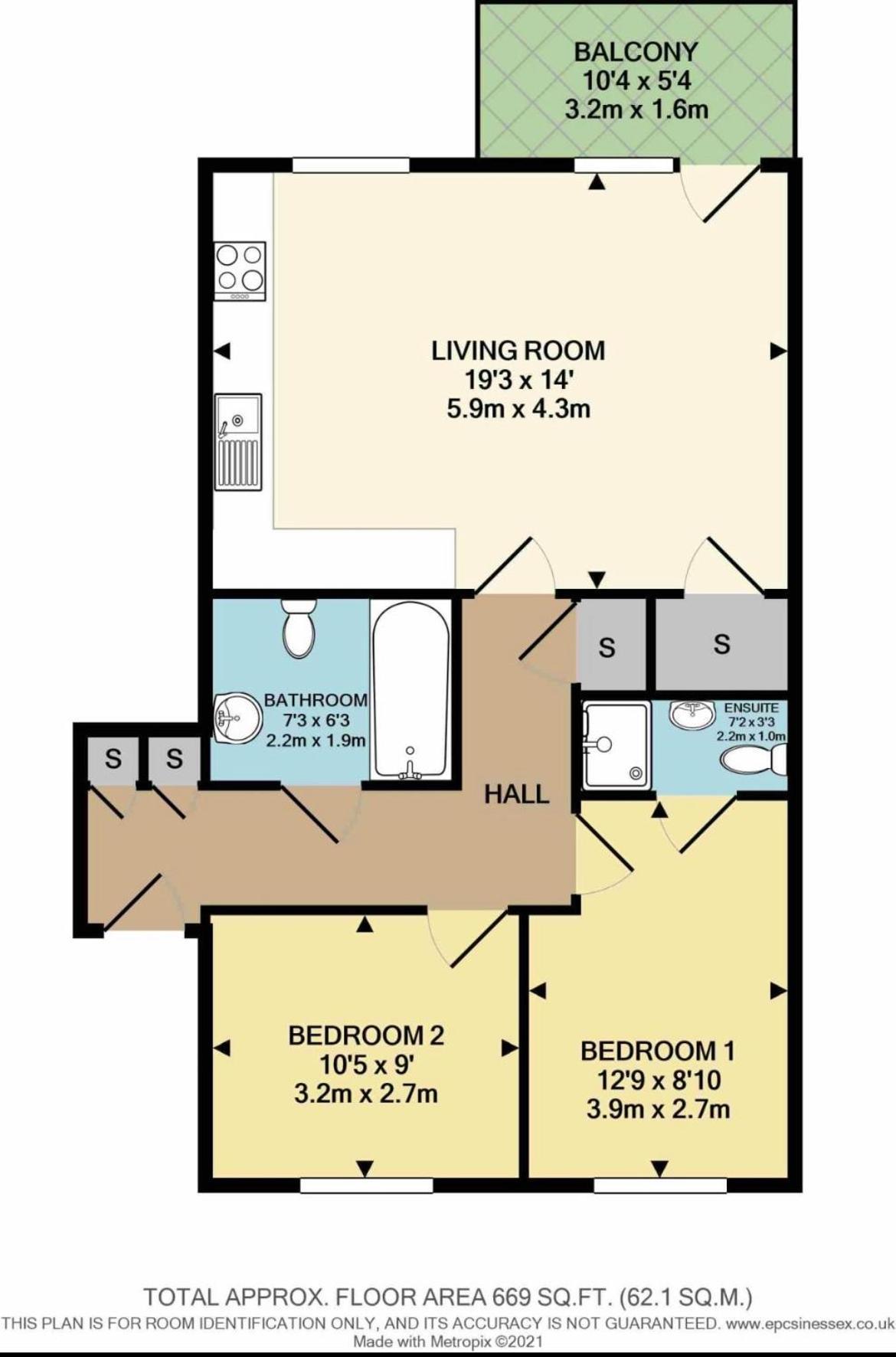 Modern 2 Bed Flat With Balcony, Easy Access Appartement Londres
